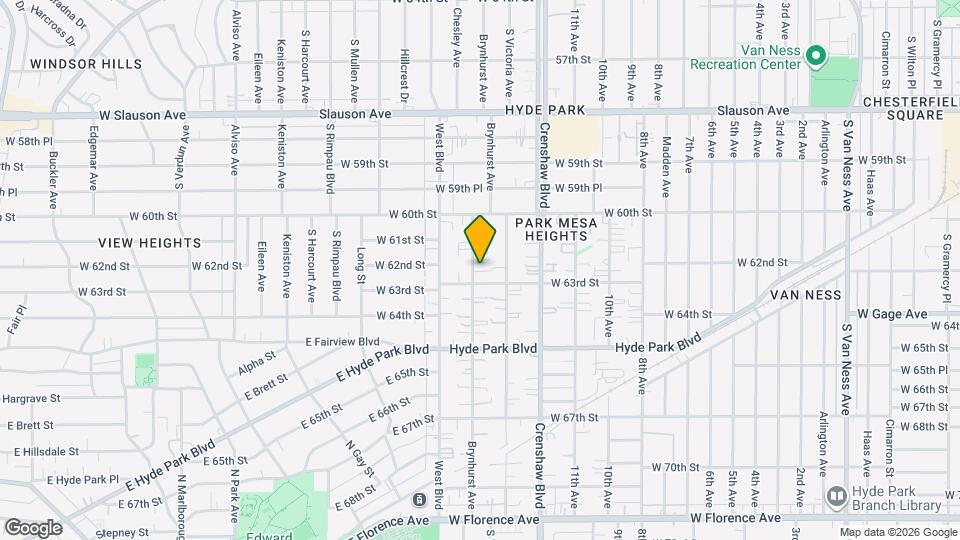 6208 Brynhurst Ave Mapa y Detalles de la Ubicación