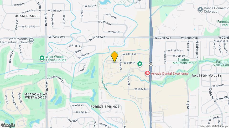 15232 W 69th Pl Map and Location Details