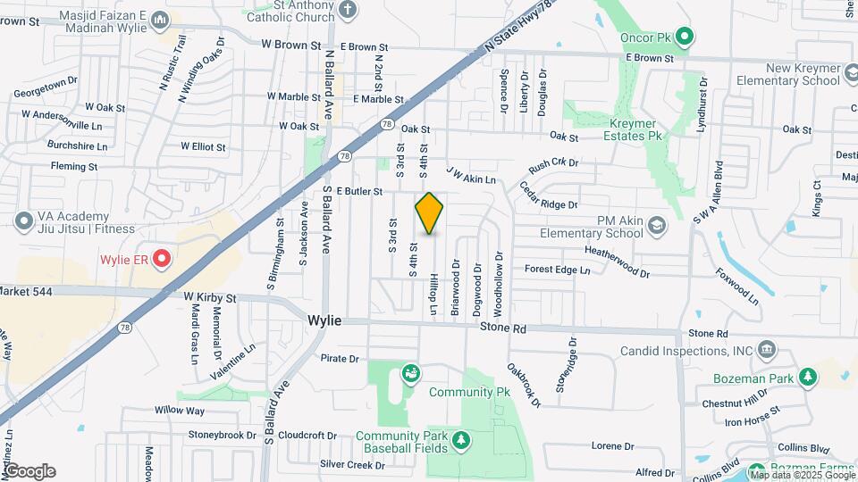 320 Hilltop Ln Mapa y Detalles de la Ubicación