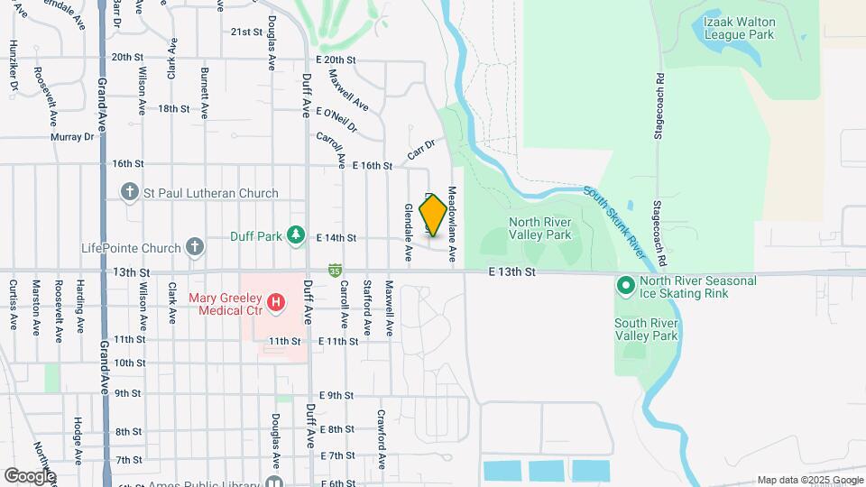 1402 Linden Dr Map and Location Details