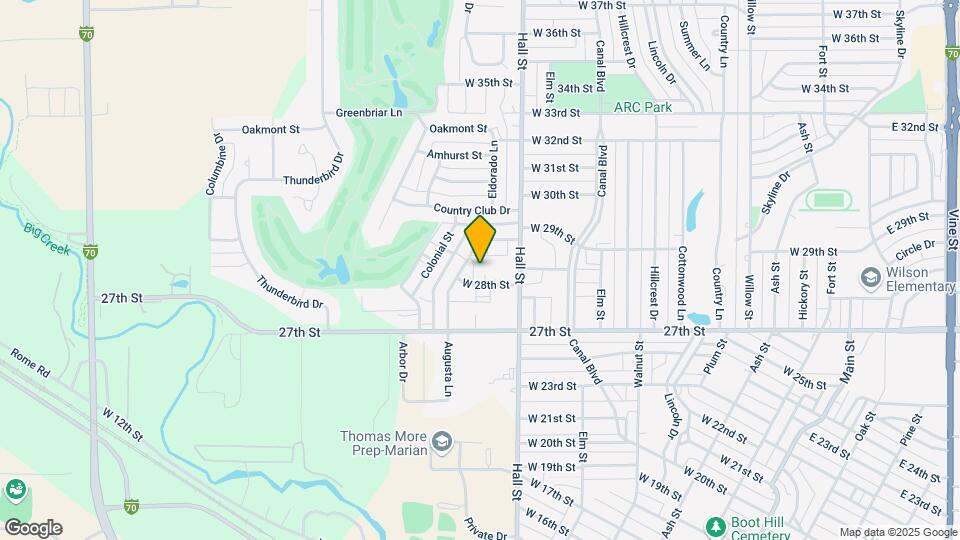 Epworth Towers - A 55+ Affordable Community Map and Location Details