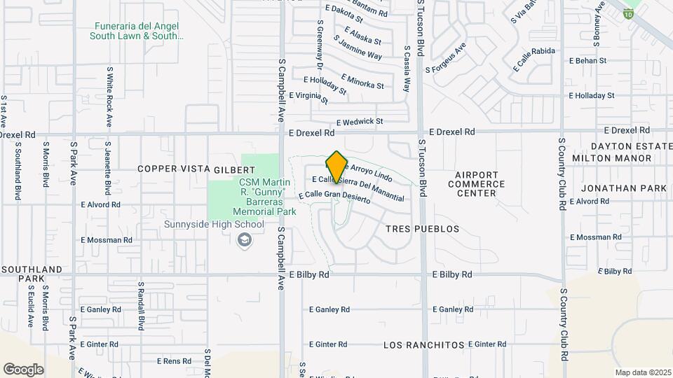 2145 E Calle Gran Desierto Map and Location Details