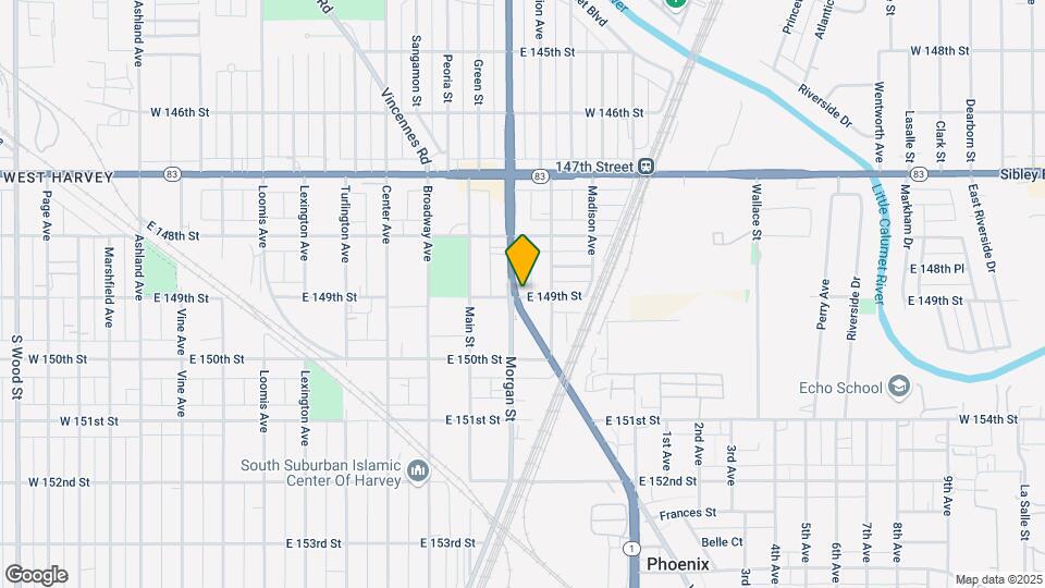 14843 S Morgan St Map and Location Details