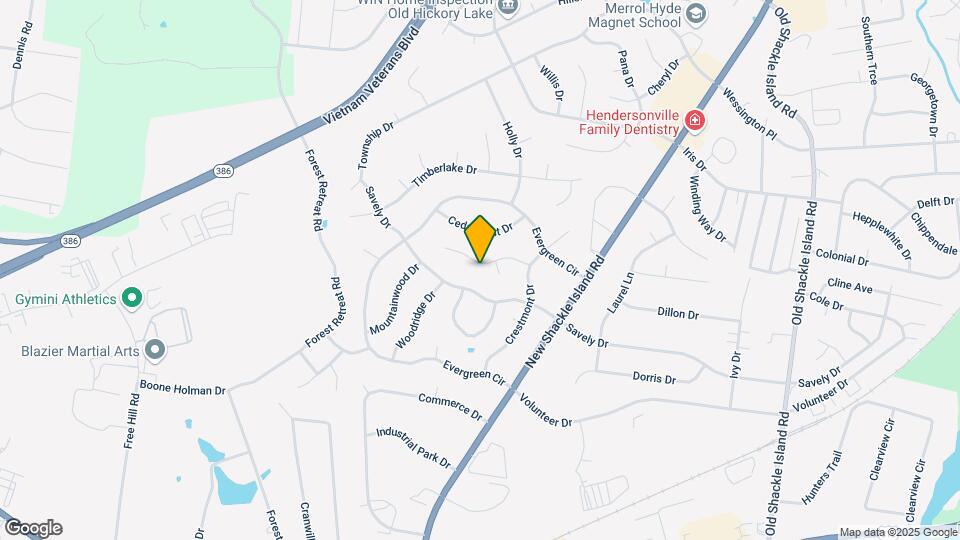 109 Cloverdale Ct Map and Location Details
