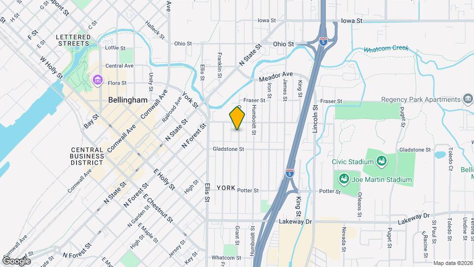 1523 Grant St Map and Location Details