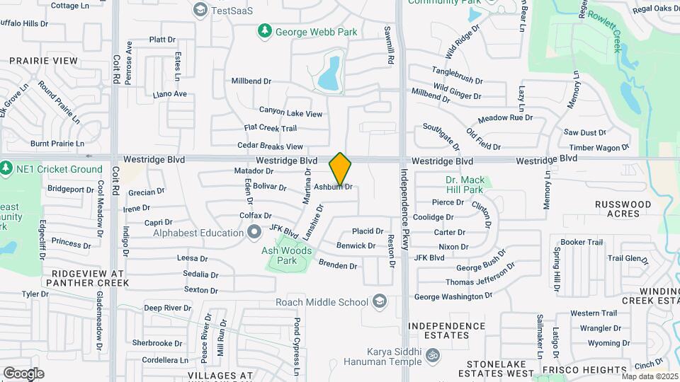 10225 Ashburn Dr Map and Location Details