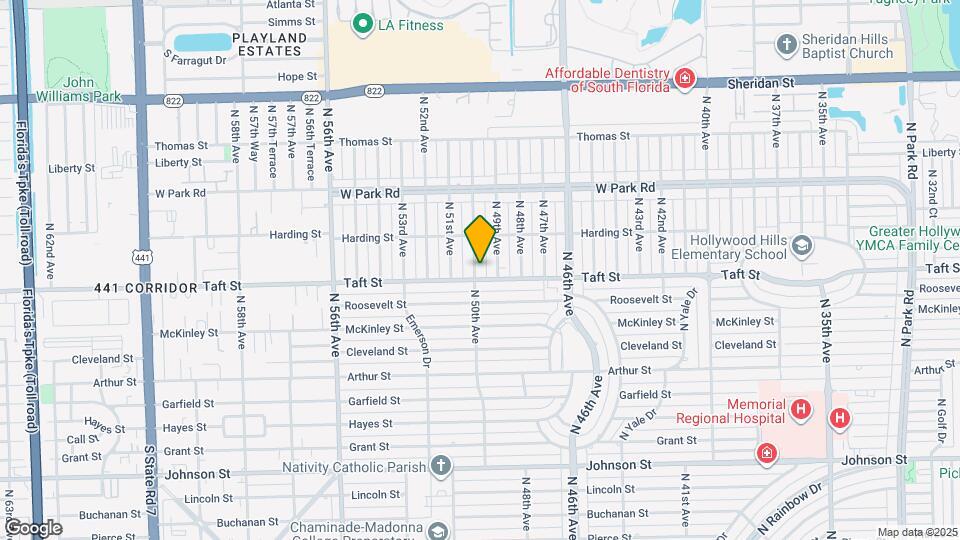 1711 N 50th Ave Map and Location Details