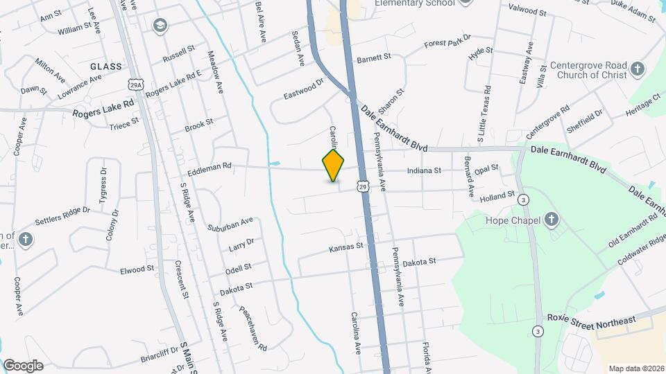 1604 Carolina Ave Map and Location Details