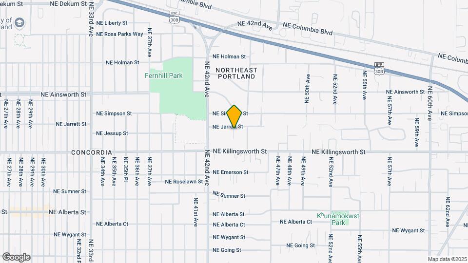 4344 NE Jarrett St-Unit -K Map and Location Details