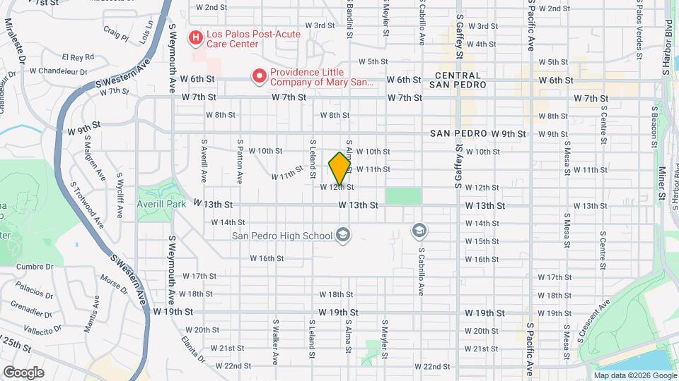 1027 W 12th St Map and Location Details