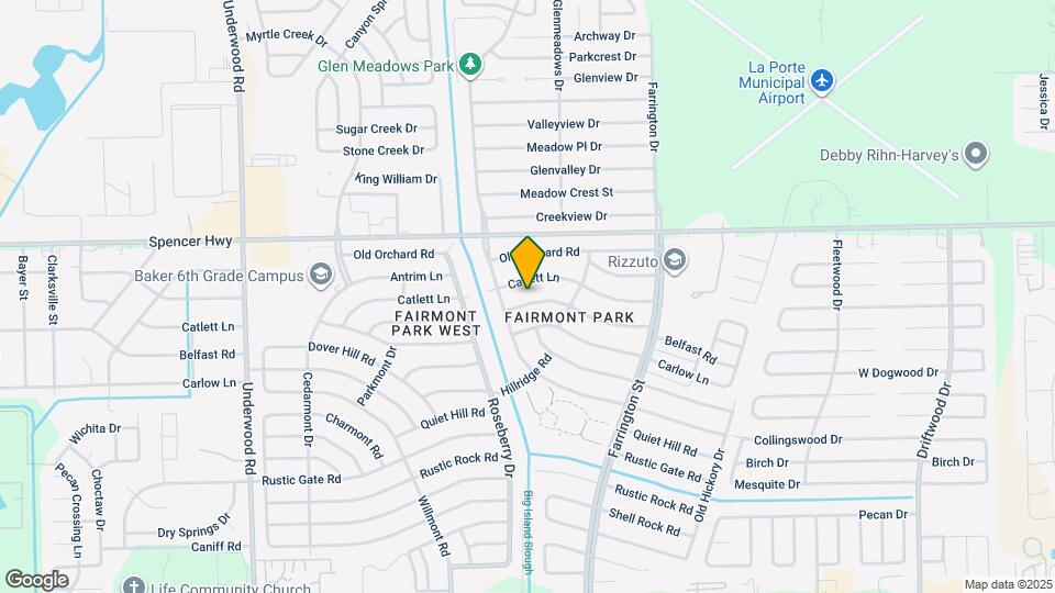 10215 Belfast Rd Map and Location Details