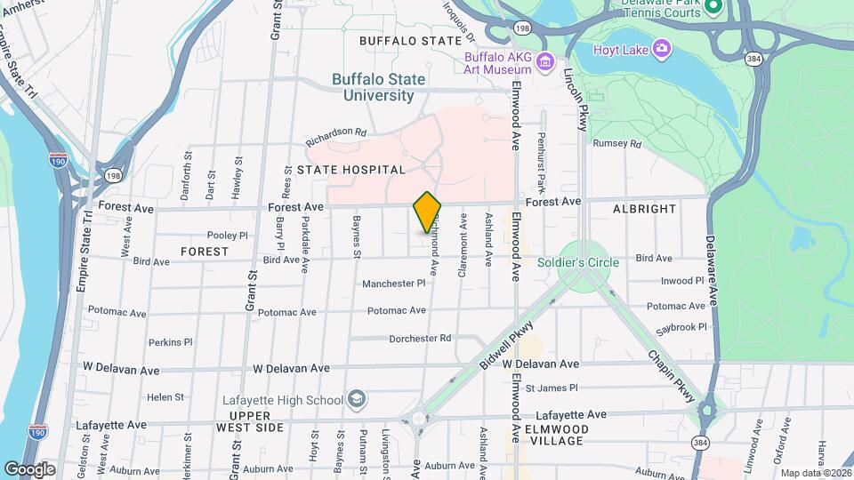 854 Richmond Ave Map and Location Details