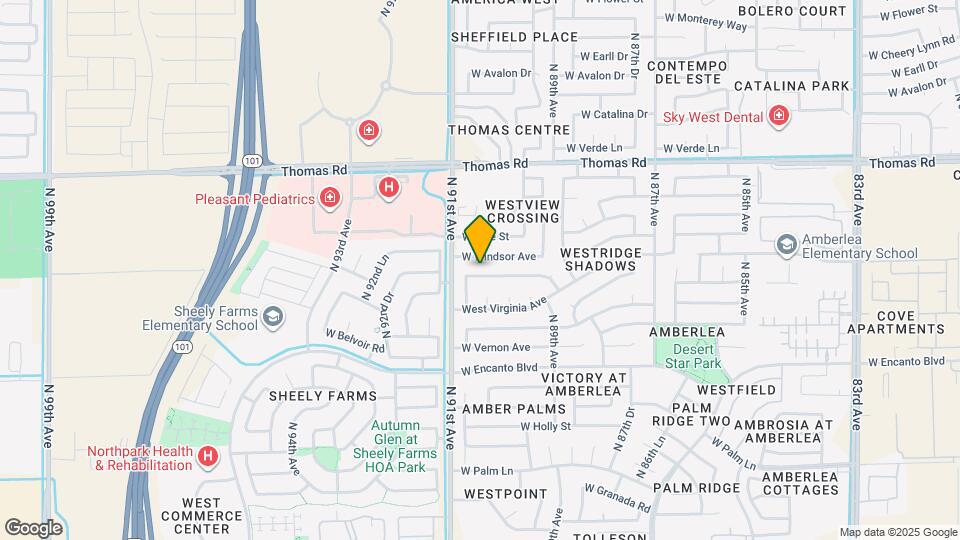 9018 W Cambridge Ave Map and Location Details