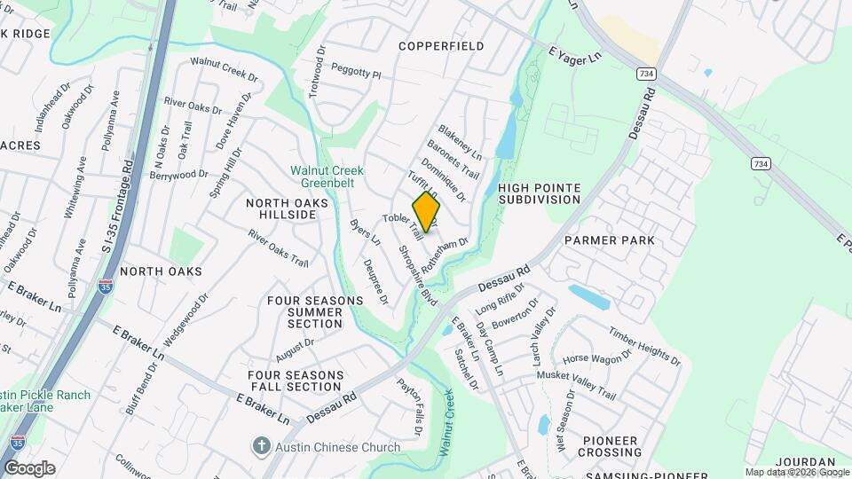 11922 Tobler Trl Mapa y Detalles de la Ubicación