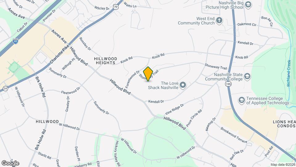 5729 Stoneway Trail Map and Location Details