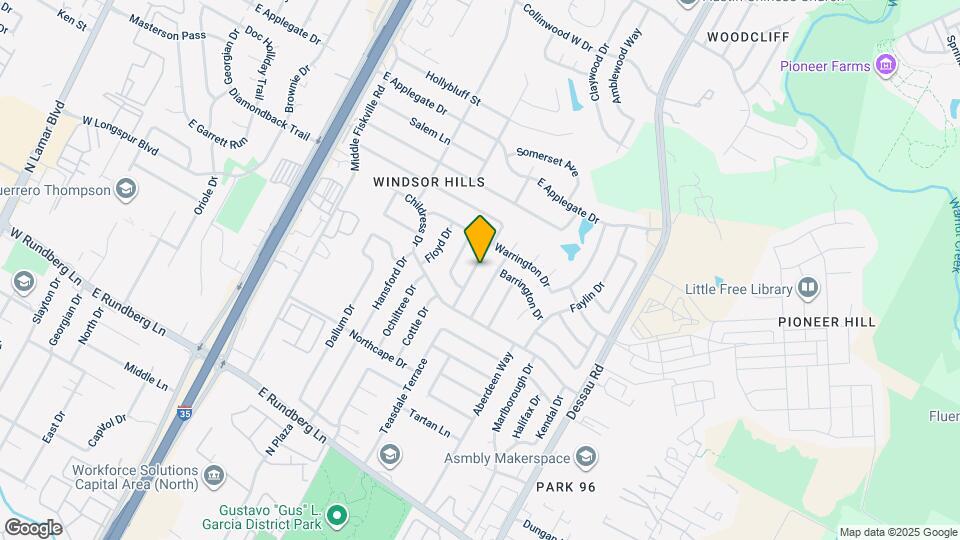 10009 Woodstock Dr Map and Location Details