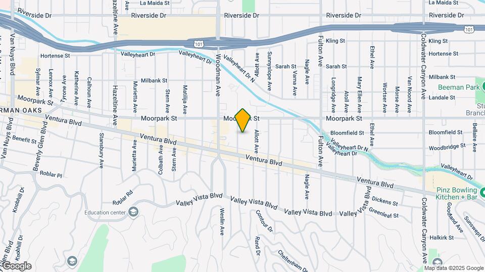 4346 Ventura Canyon Ave Map and Location Details