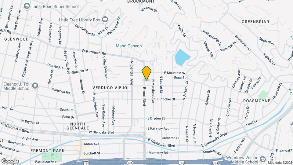 1306 N Brand Blvd Mapa y Detalles de la Ubicación