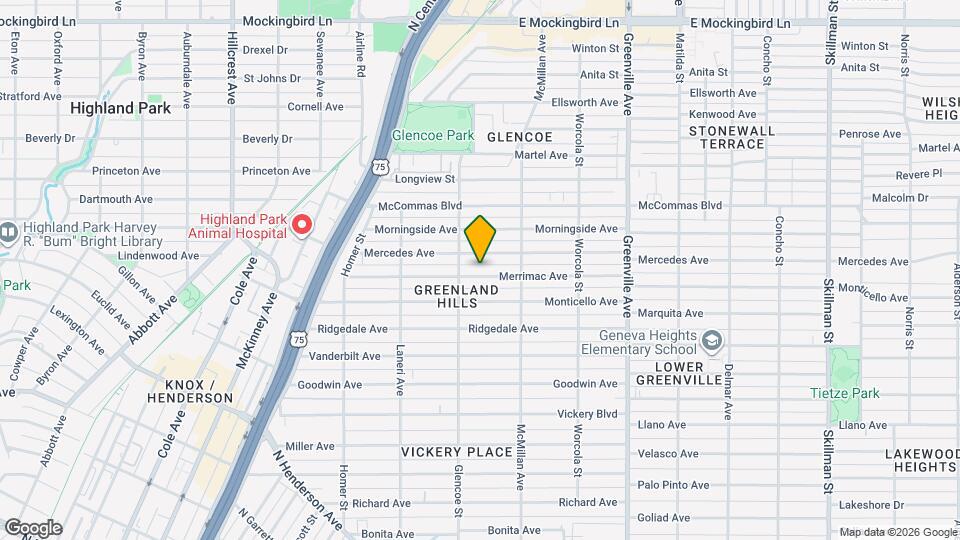 5419 Merrimac Ave Map and Location Details