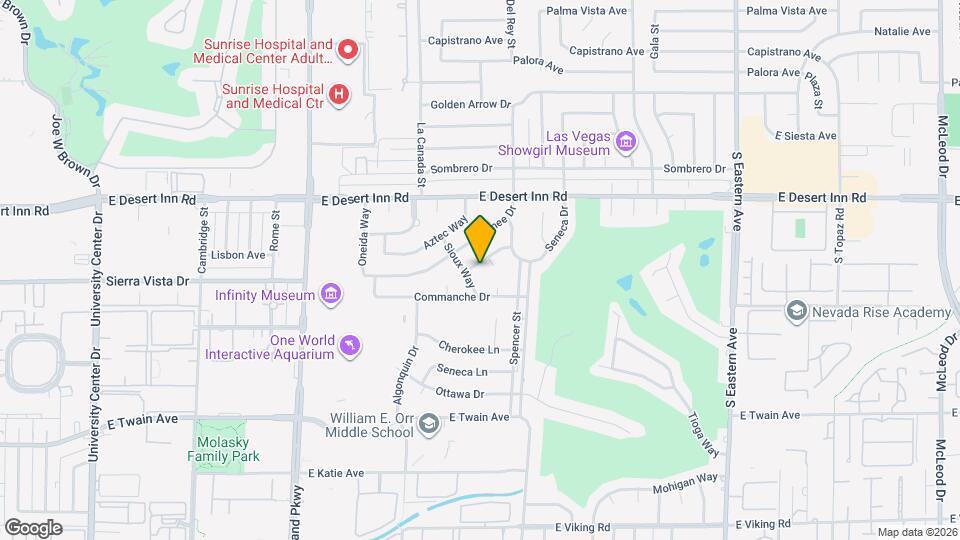 1651 Chippewa Dr Map and Location Details