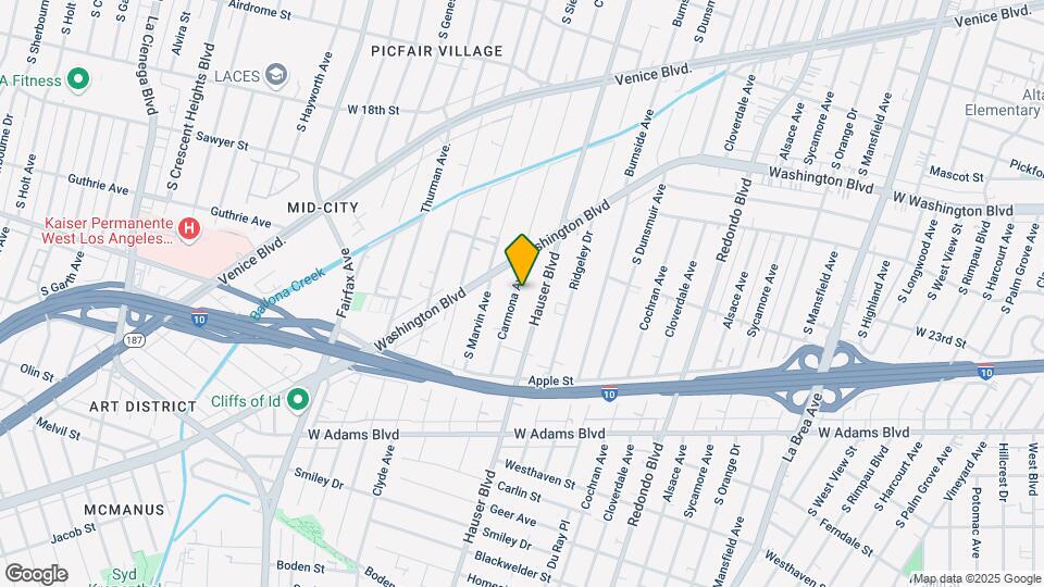 2204 Carmona Ave Map and Location Details