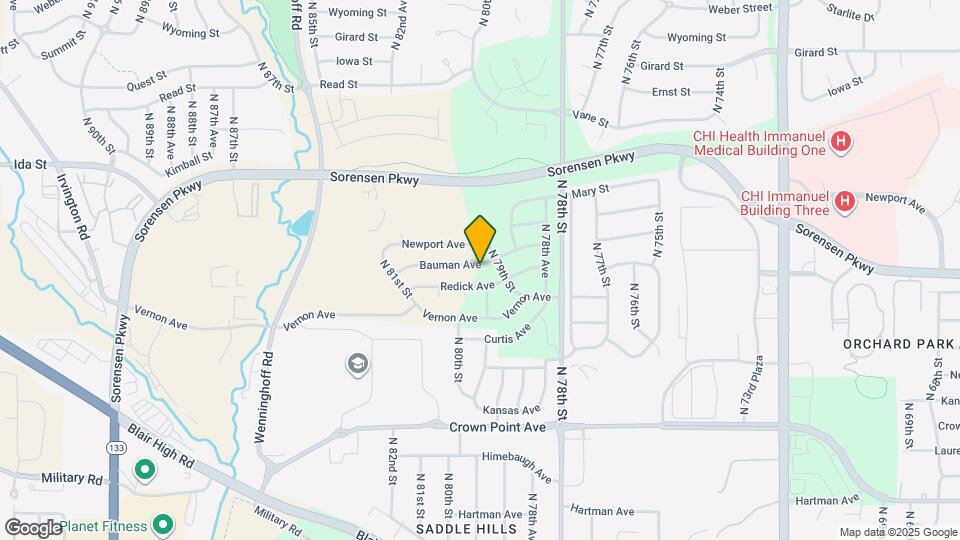 7913 Bauman Ave Map and Location Details