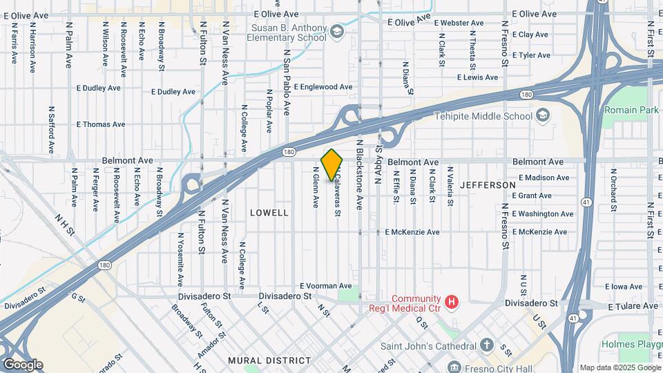 433 N Calaveras St Mapa y Detalles de la Ubicación