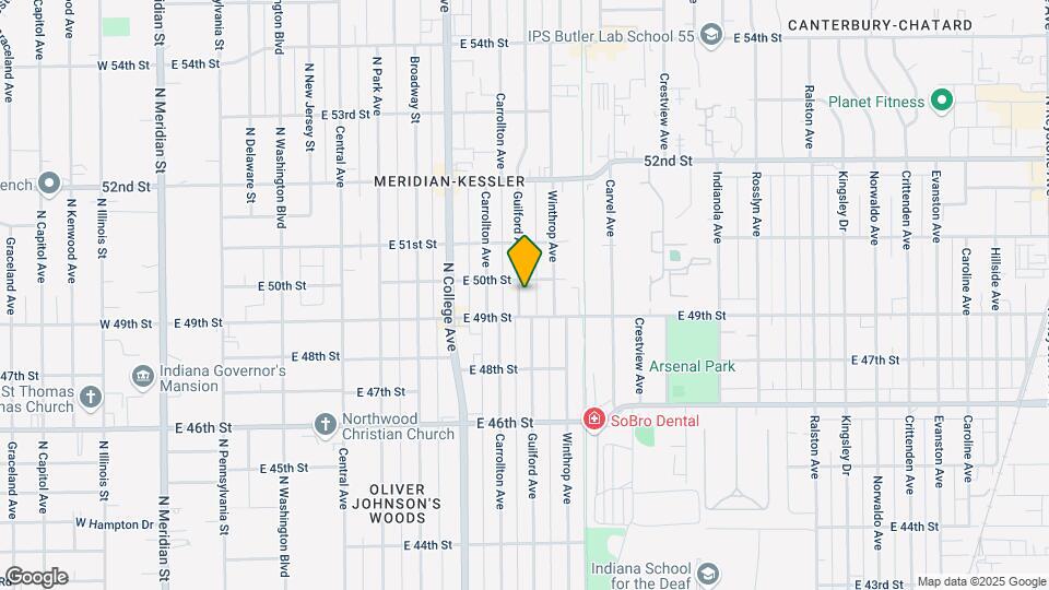 4921 Guilford Ave Map and Location Details