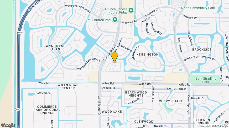 11447 NW 48th Ct Map and Location Details