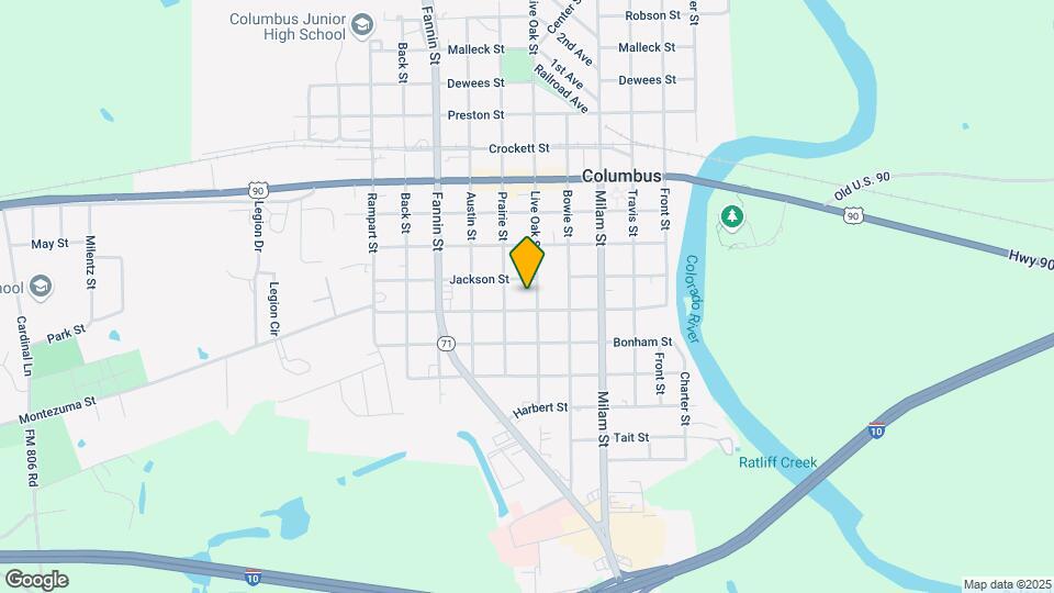 1424 Live Oak St Map and Location Details