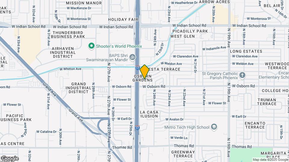 3417 N 24th Ln Mapa y Detalles de la Ubicación