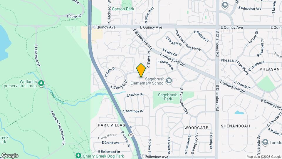 4634 S Crystal Way Map and Location Details