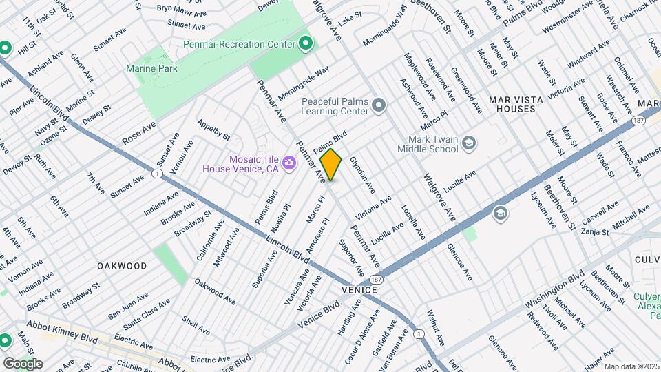 2020 Penmar Ave Map and Location Details
