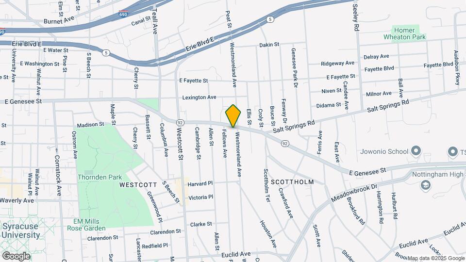2320 E Genesee St Map and Location Details