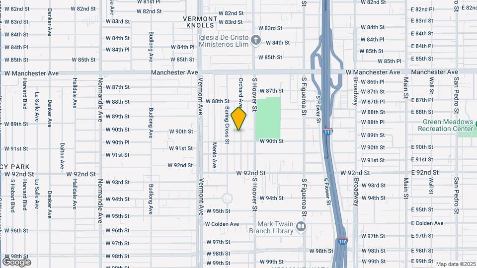 8931 Orchard Ave Map and Location Details