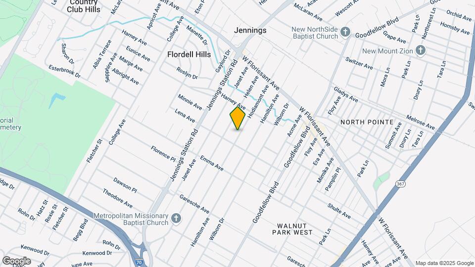 5617 Hodiamont Ave Map and Location Details