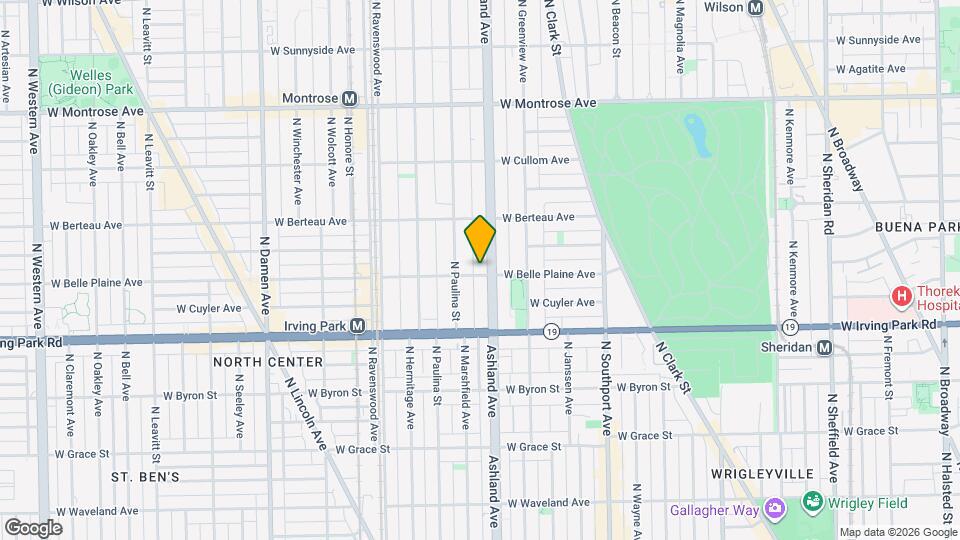 1600 W Belle Plaine Ave Mapa y Detalles de la Ubicación