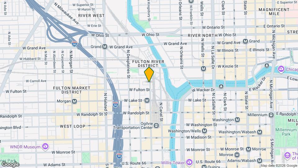 310 N Clinton St Map and Location Details
