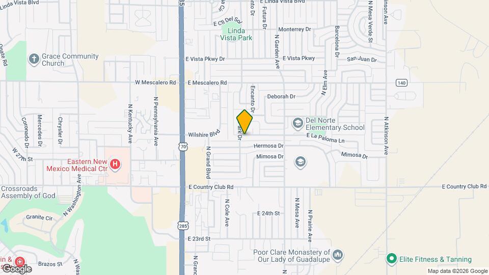 502 E La Paloma Ln Map and Location Details