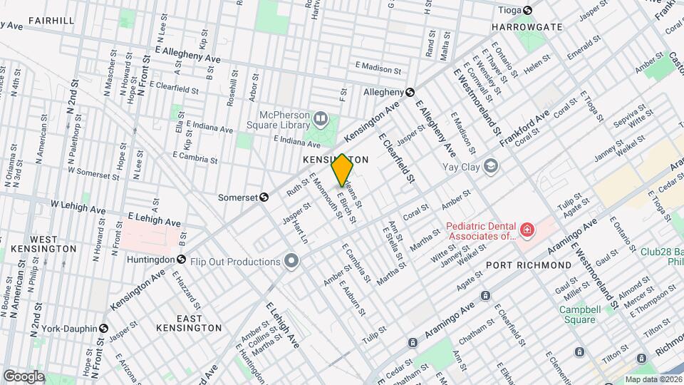1913 E Birch St Mapa y Detalles de la Ubicación