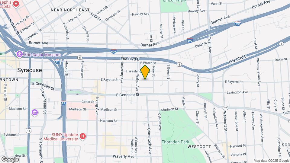 1218-1220 E Fayette St Mapa y Detalles de la Ubicación