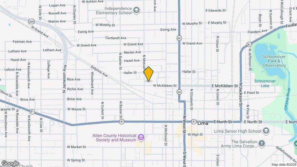 466 W McKibben St Map and Location Details