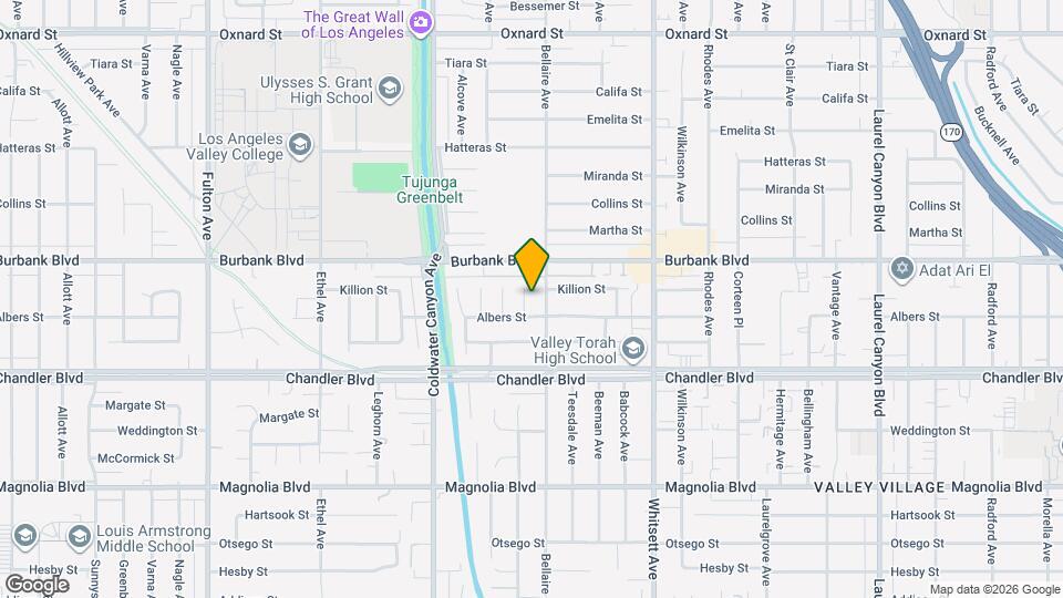 5516 Bluebell Ave Map and Location Details