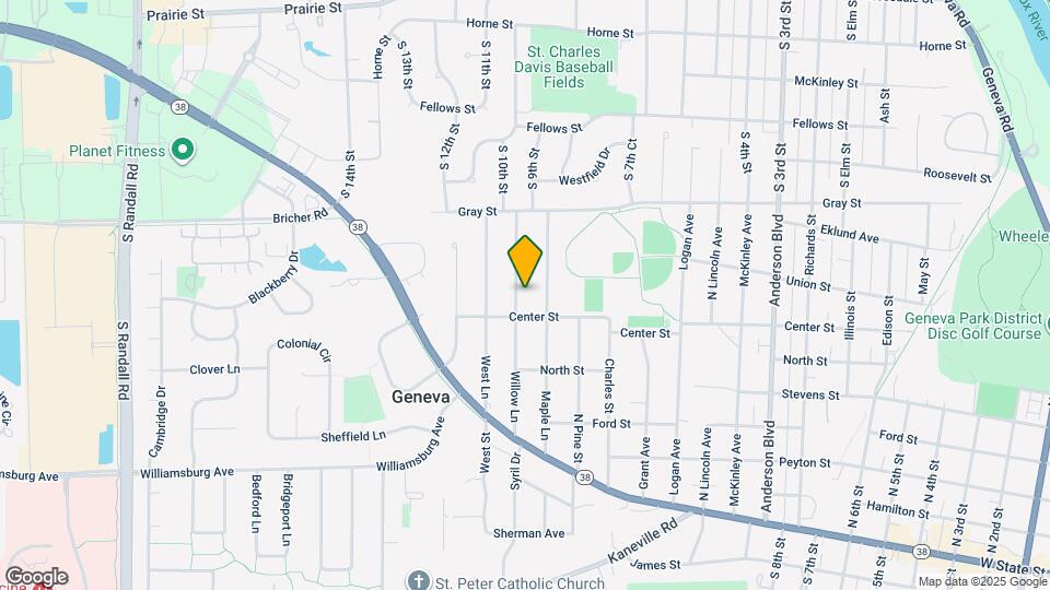 607 Willow Ln Map and Location Details