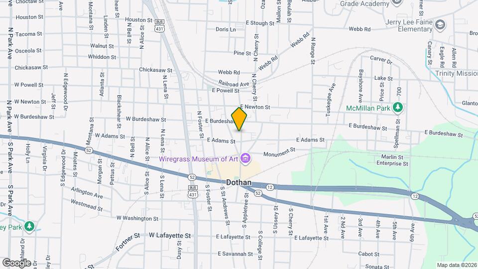 305 N College St Map and Location Details