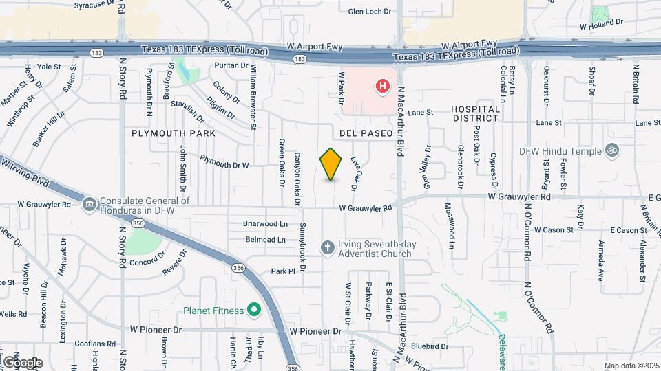 1525 Cripple Creek Dr Map and Location Details