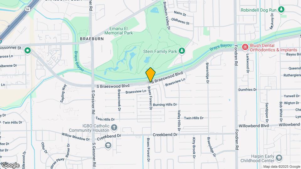 8023 S Braeswood Blvd Map and Location Details