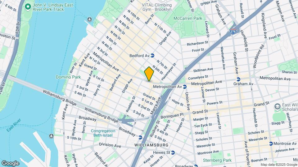 340 Metropolitan Ave Mapa y Detalles de la Ubicación