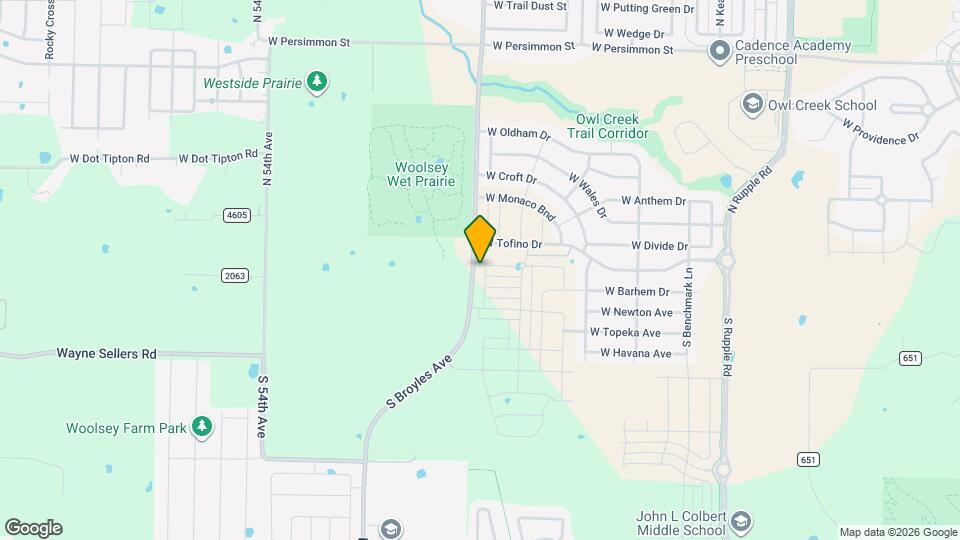 112 S Broyles Ave Map and Location Details