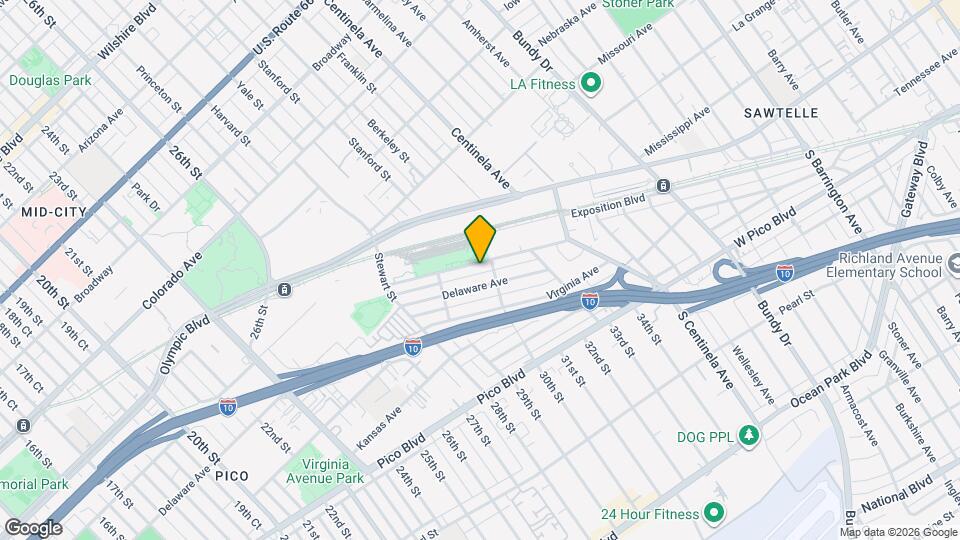 2954 Exposition Blvd Map and Location Details